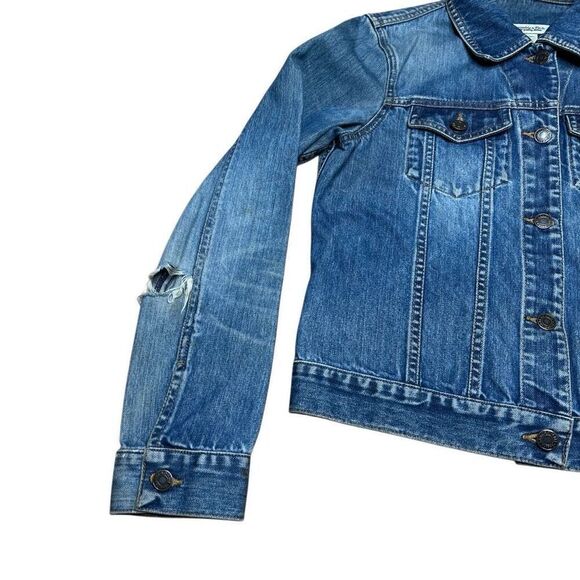 Vintage Abercrombie & Fitch Women’s Distressed Trucker Jean Jacket Small - Picture 2 of 10